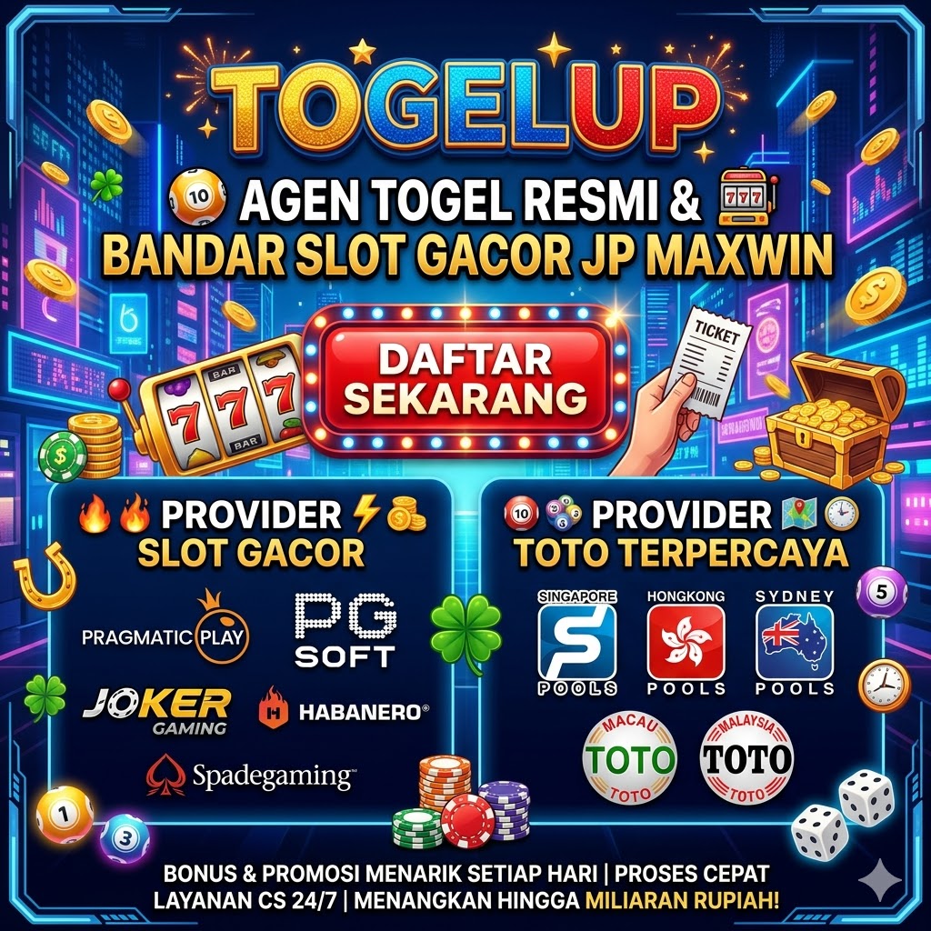 TOGELUP⚡Authenticator Bandar Slot Online Paling Gacor Hari Ini